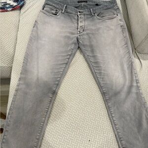 John Varvatos Light Gray Skinny Jeans